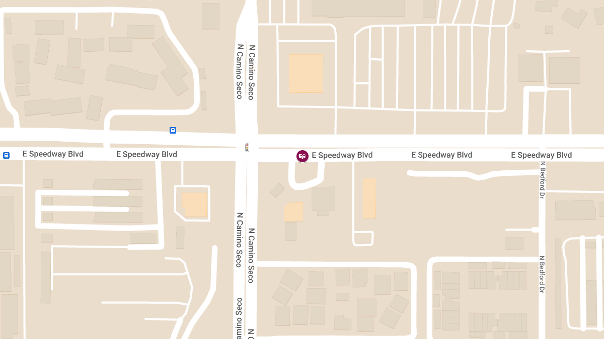 Injury Accident at 8700 E Speedway Blvd