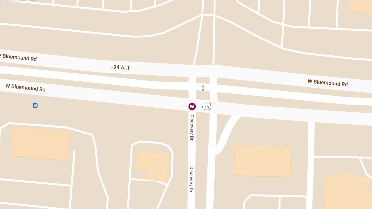 Injury Accident at Bluemound Rd/18 & Discovery Dr