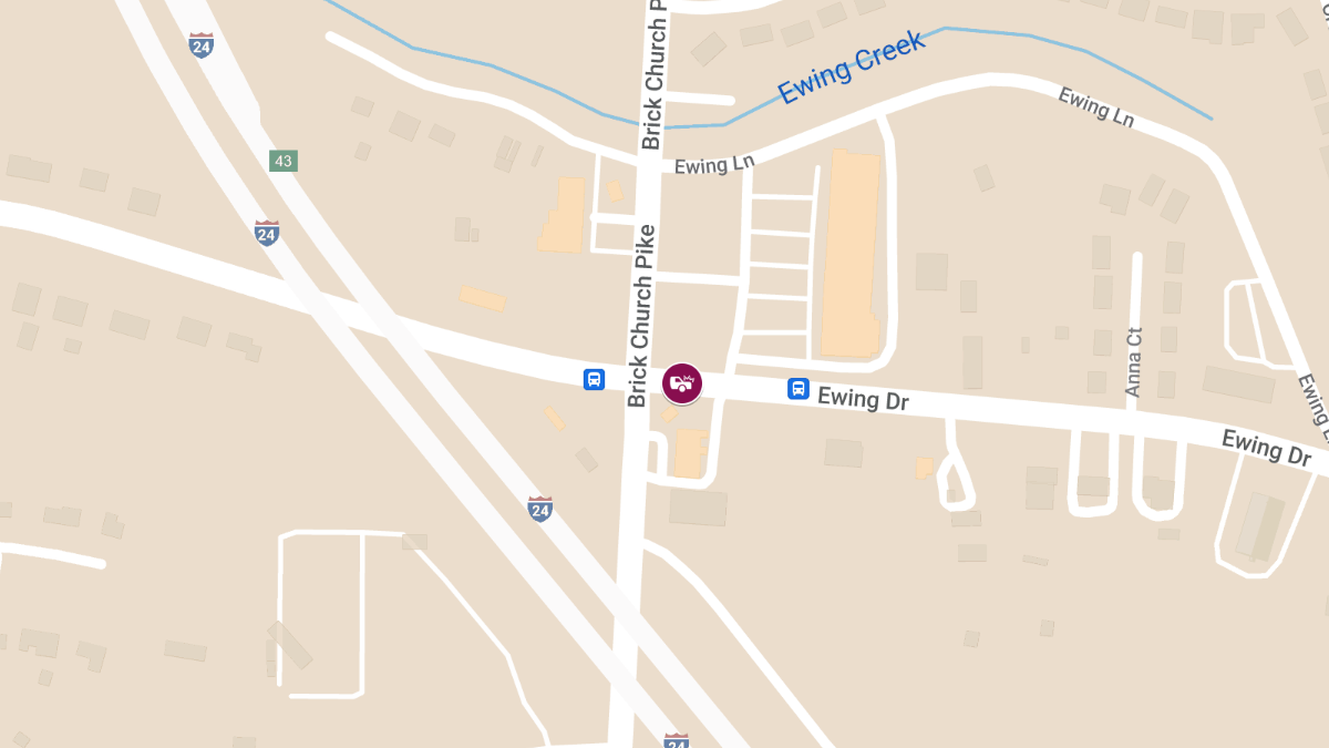 Injury Accident at Brick Church Pike & Ewing Dr