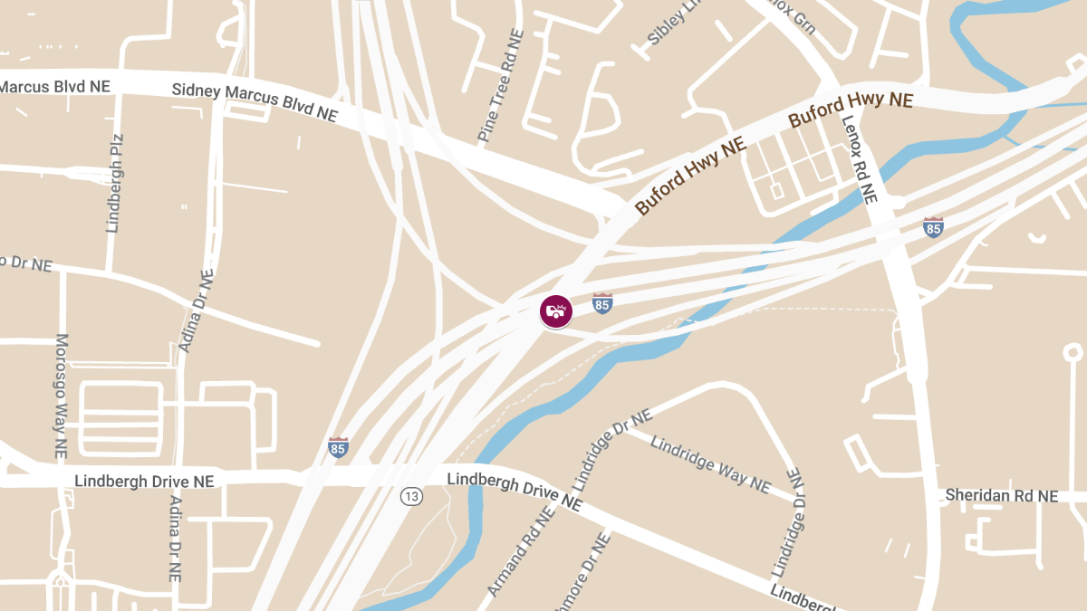 Injury Accident at Buford Hwy and I-85 S