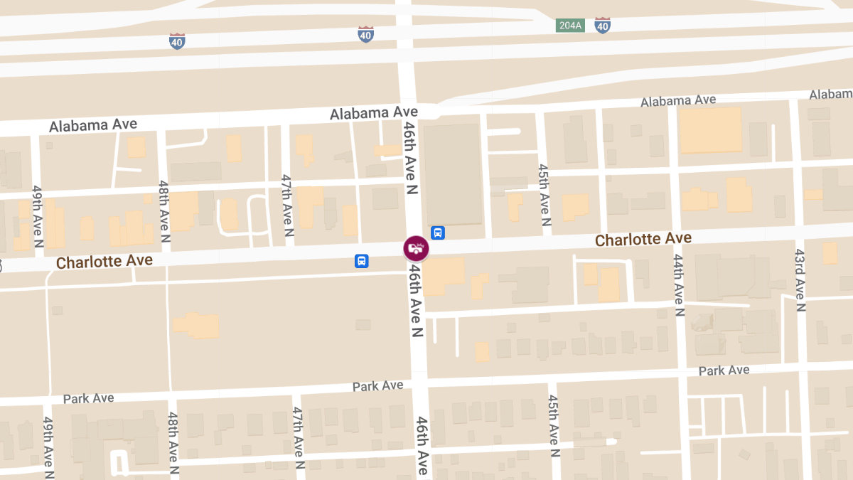 Injury Accident at Charlotte Ave & 46th Ave N