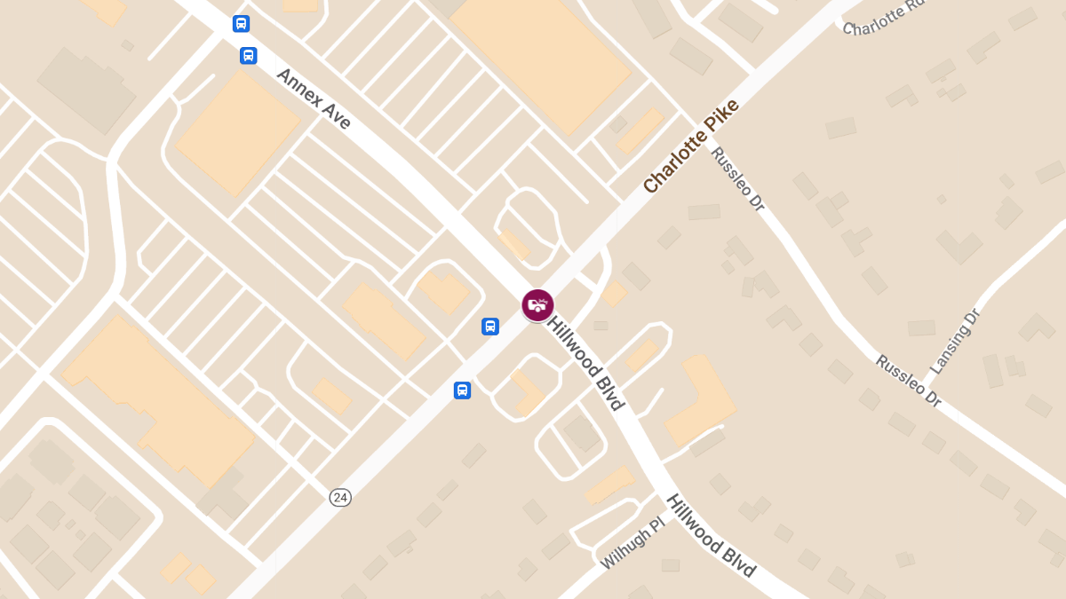 Injury Accident at Charlotte Pike & Hillwood Blvd
