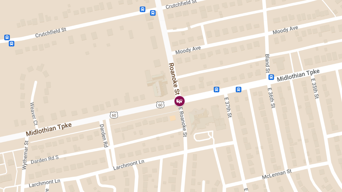 Injury Accident at E Roanoke St & Midlothian Tpke
