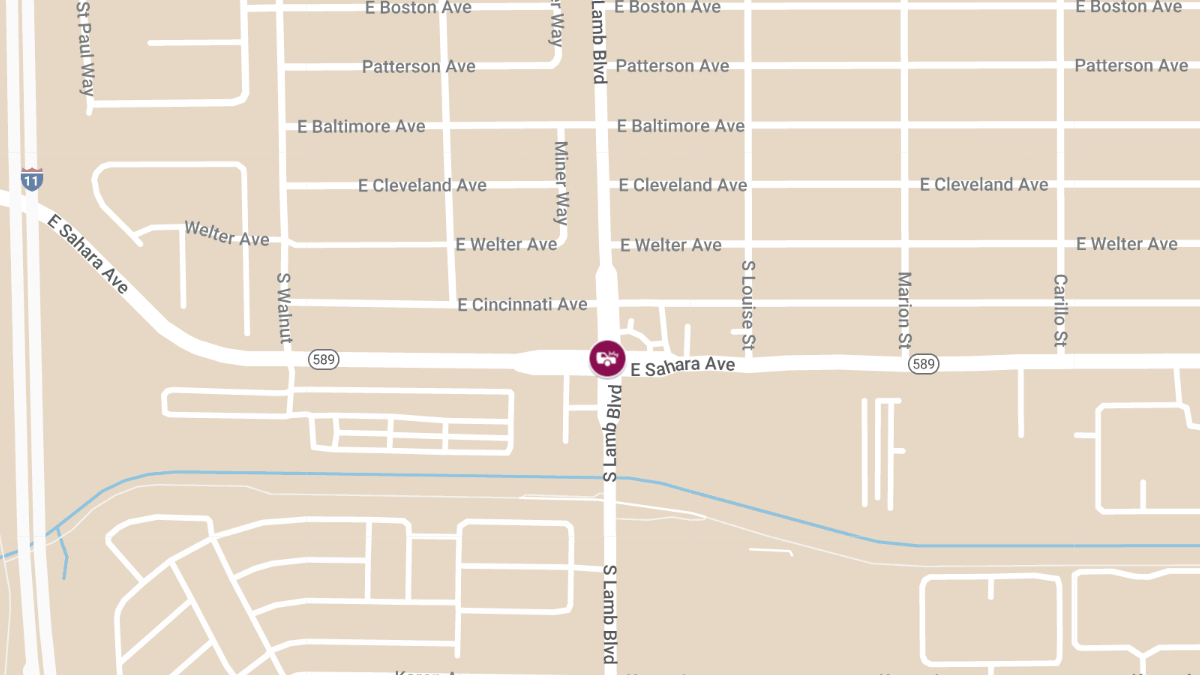 Injury Accident at E Sahara Ave & S Lamb Blvd