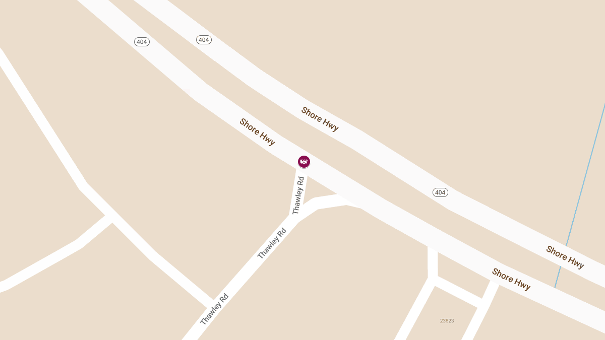 Injury Accident at EB Shore Hwy & Thawley Rd