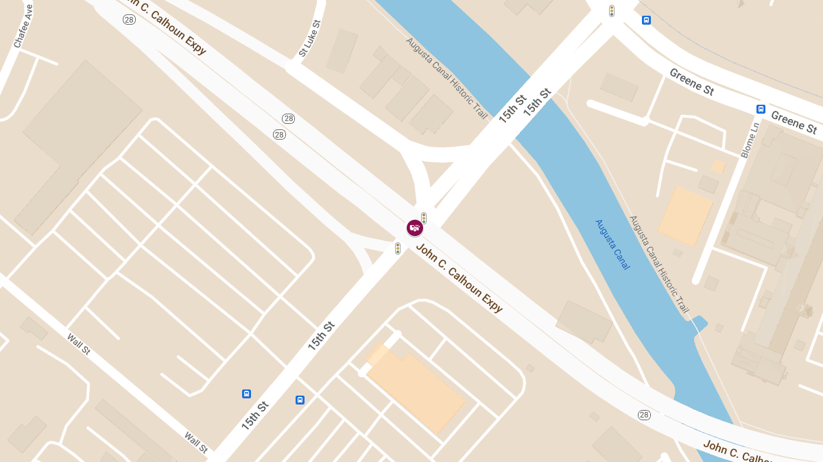 Injury Accident at Fifteenth St & John C Calhoun Expy