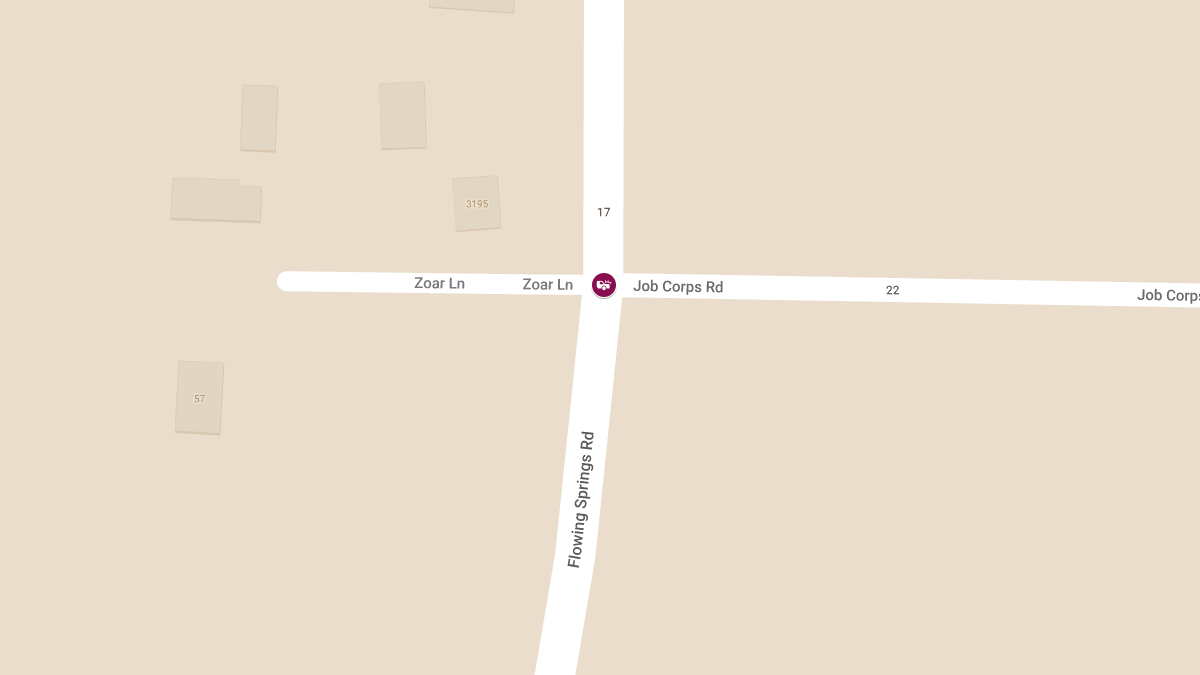Injury Accident at Flowing Springs Rd & Job Corps Rd
