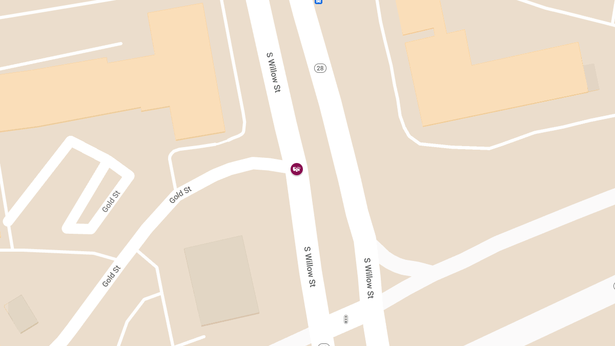 Injury Accident at Gold St and S Willow St