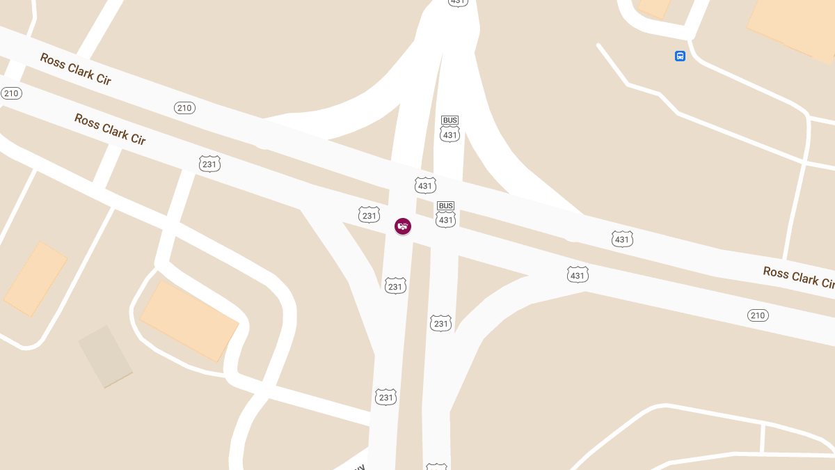 Injury Accident at Hwy 231 & Ross Clark Cir