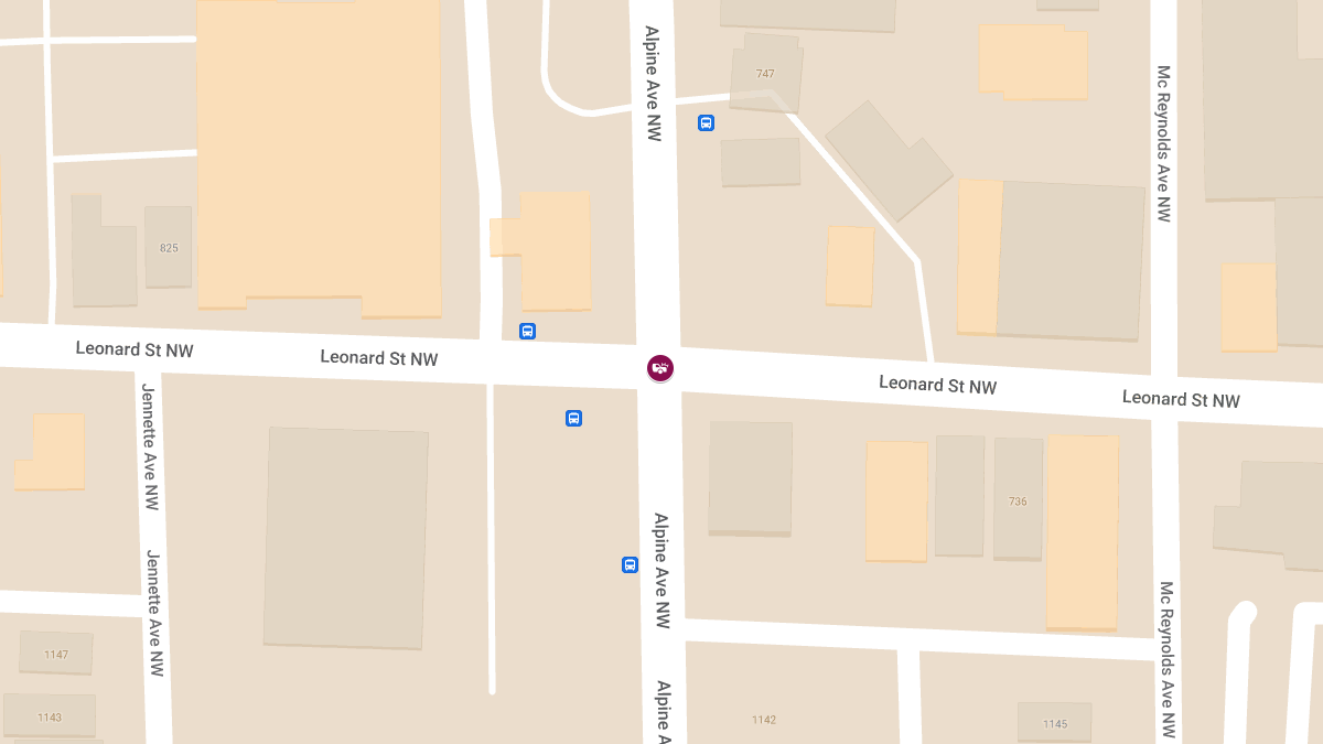 Injury Accident at Leonard St & Alpine Ave