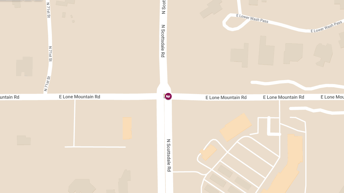 Injury Accident at Lone Mountain Rd & Scottsdale Rd