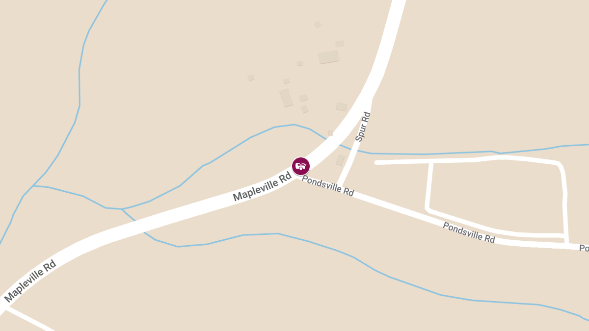 Injury Accident at Mapleville Rd & Pondsville Rd