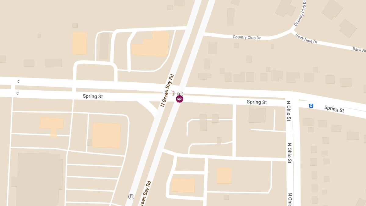 Injury Accident at N Green Bay Rd & Spring St