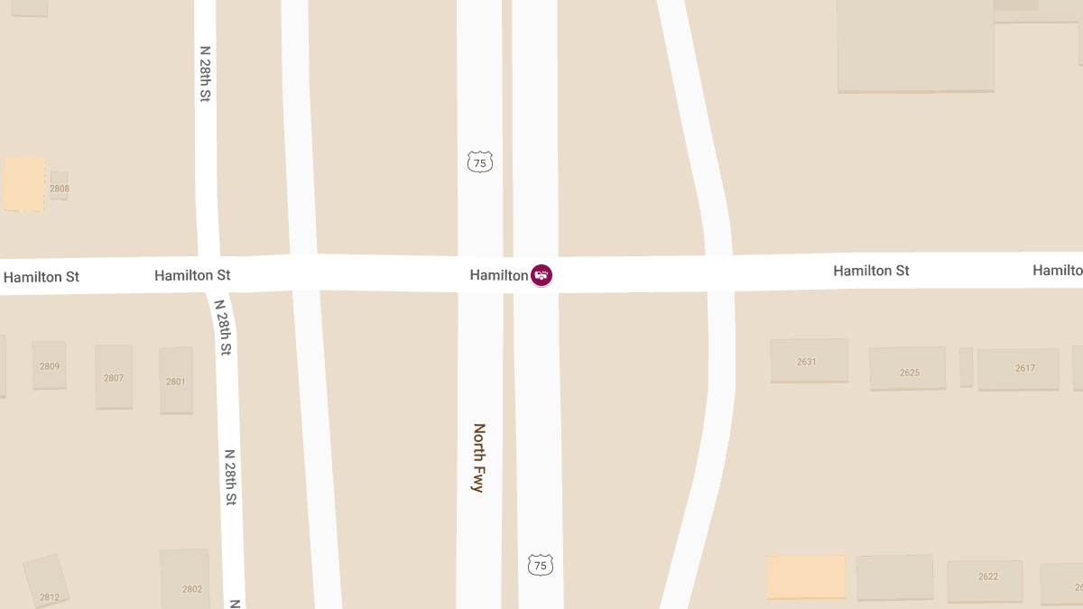 Injury Accident at North Freeway & Hamilton St