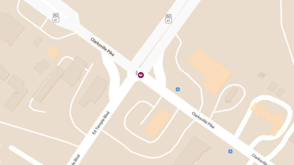 Injury Accident at Rosa L Parks Blvd & Clarksville Pike