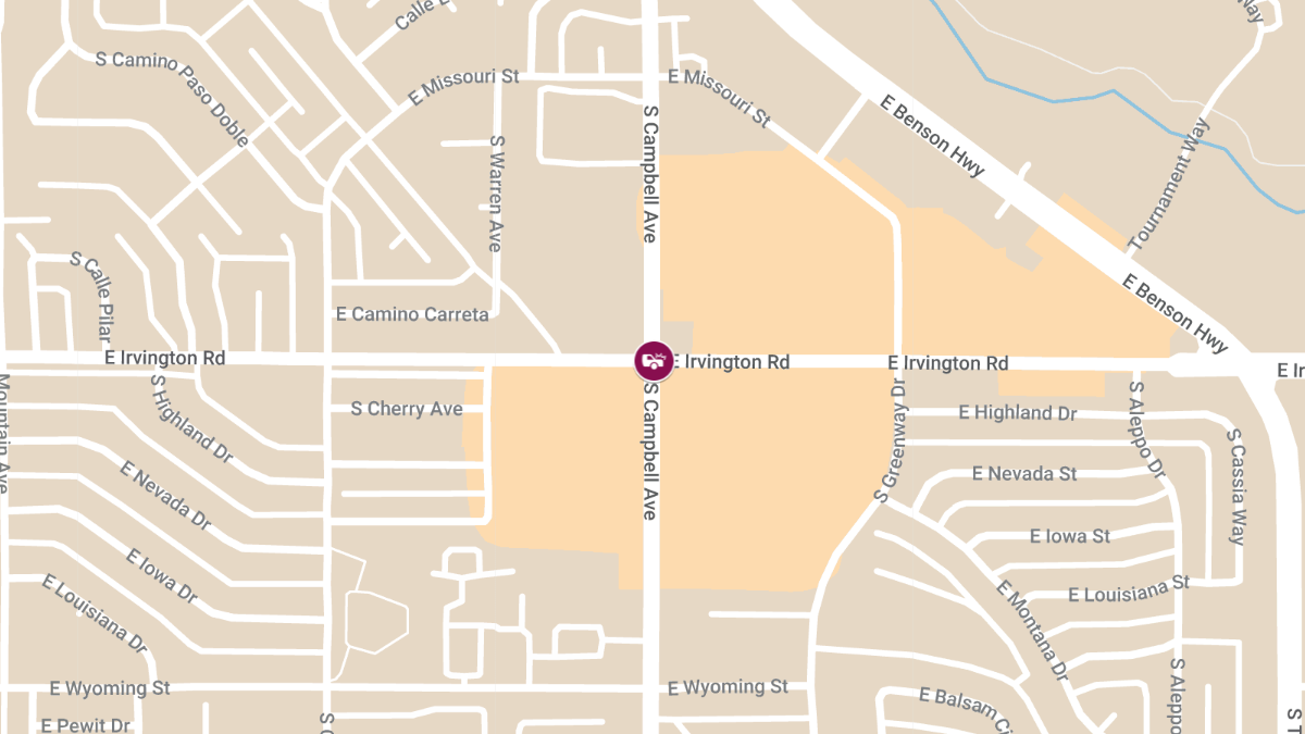 Injury Accident at S Campbell Ave & E Irvington Rd