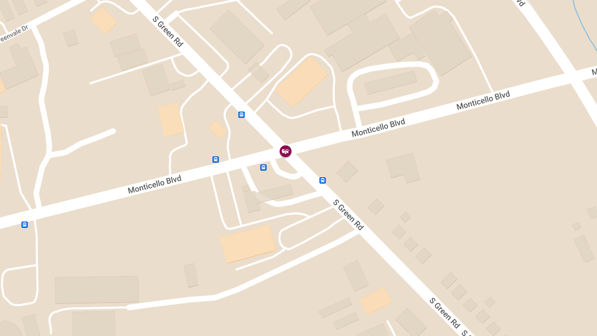 Injury Accident at S Green Rd & Monticello Blvd