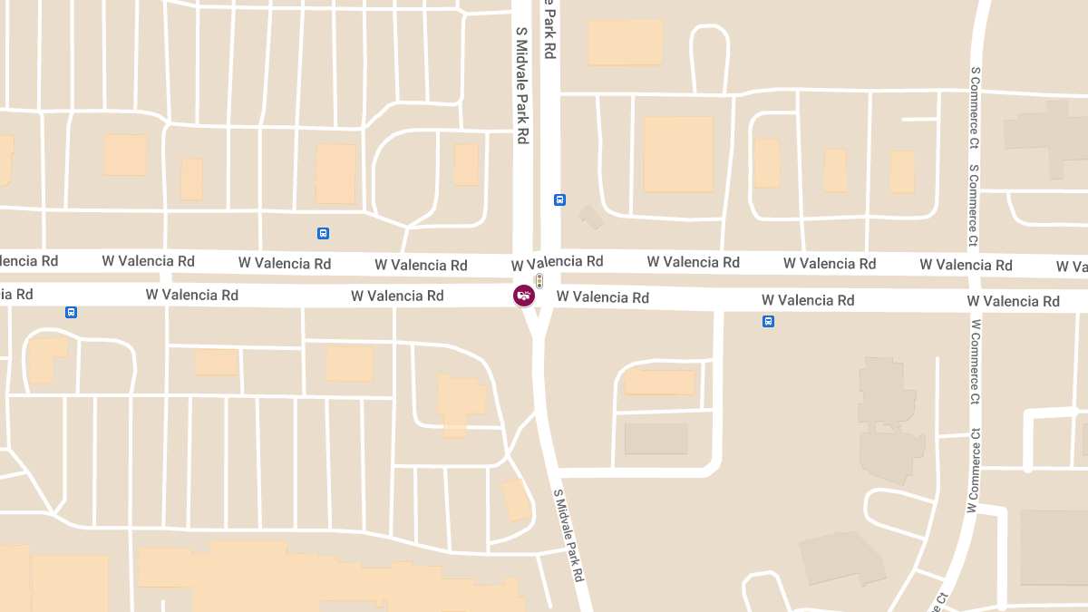 Injury Accident at S Midvale Park Rd and W Valencia Rd