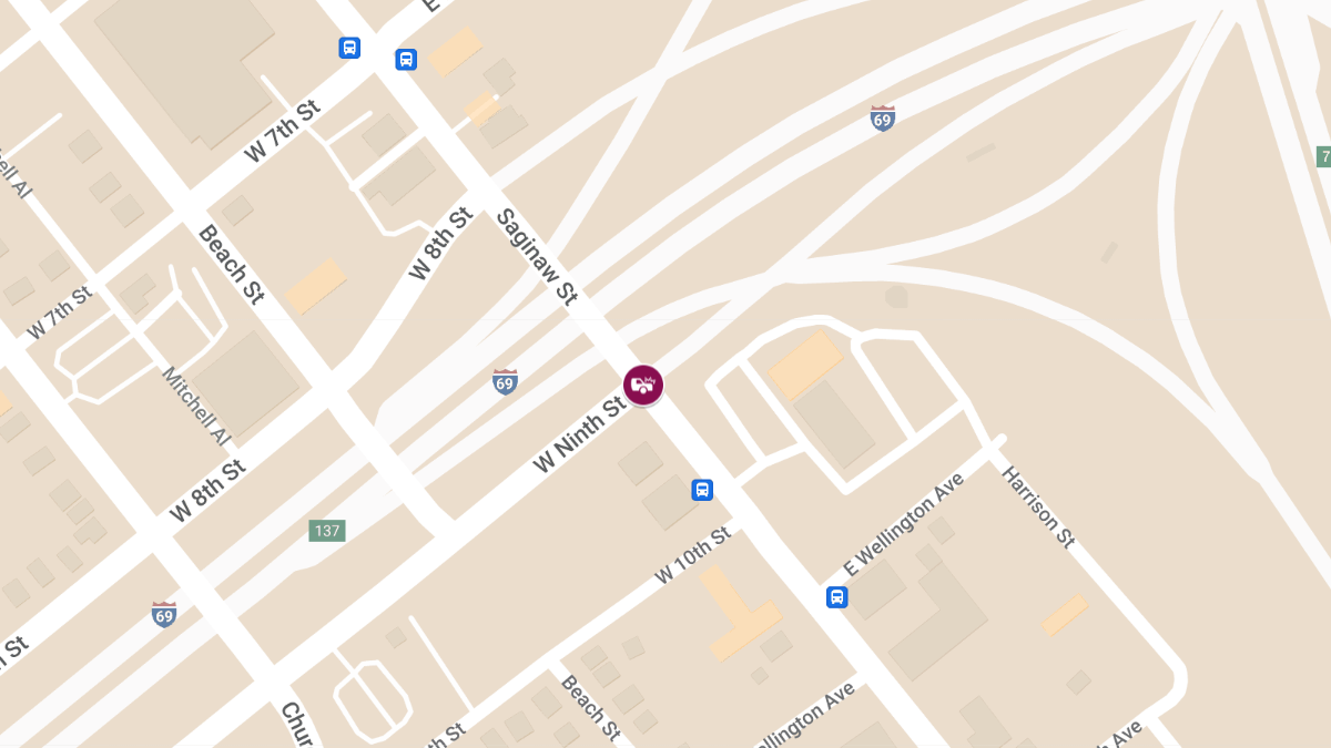 Injury Accident at S Saginaw St & W Ninth St