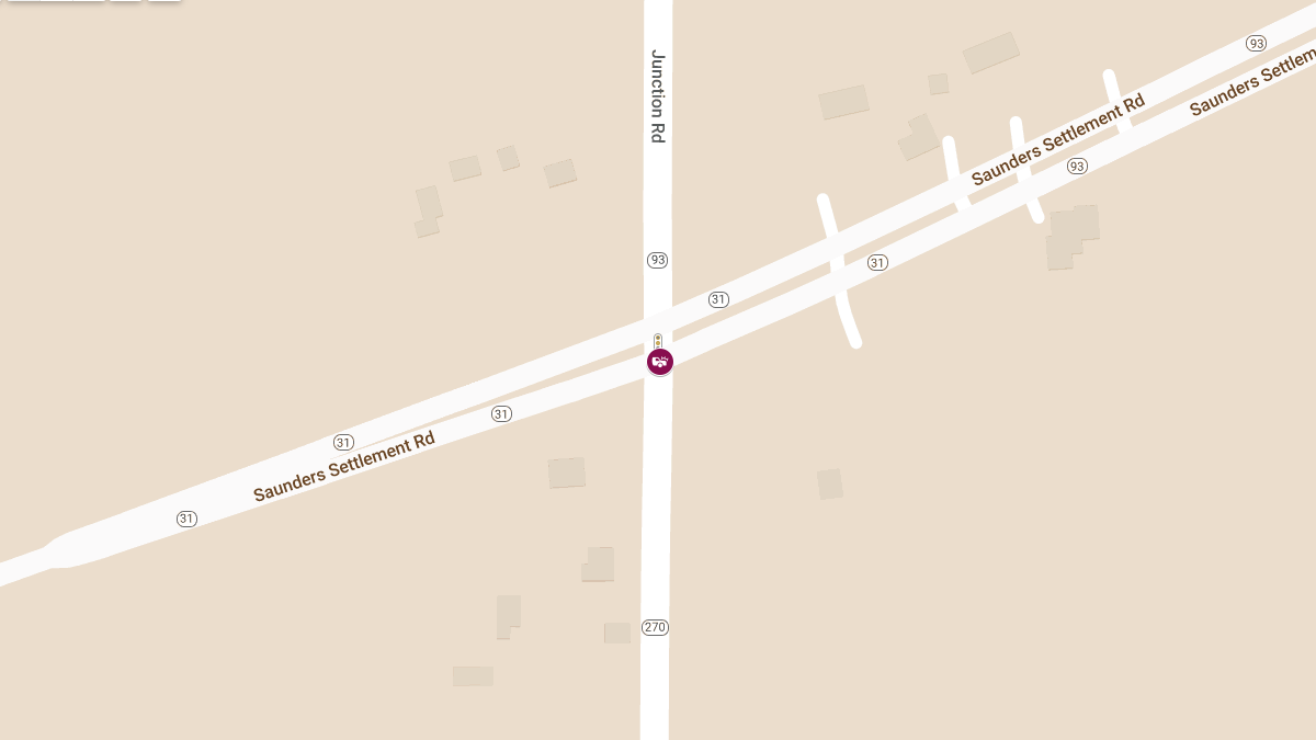 Injury Accident at Saunders Settlement Rd & Campbell Blvd
