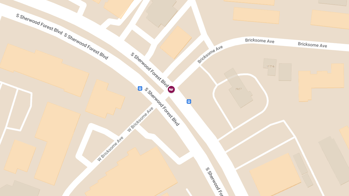 Injury Accident at Sherwood Forest Blvd & Bricksome Ave