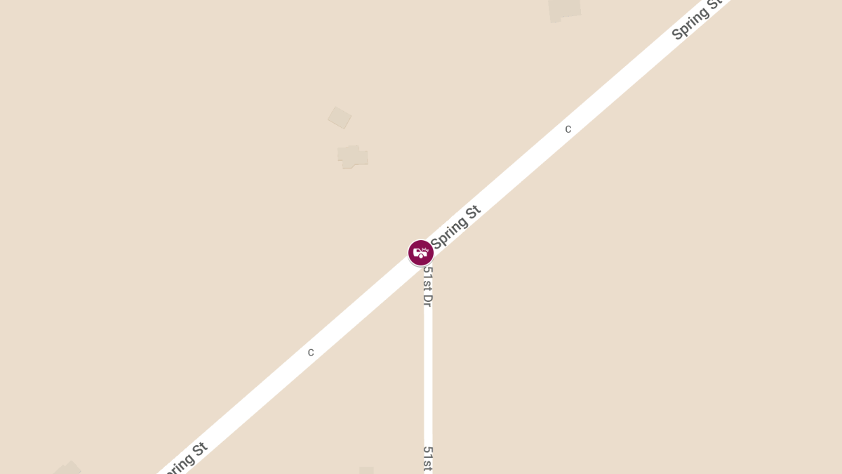 Injury Accident at Spring St & 51st Dr