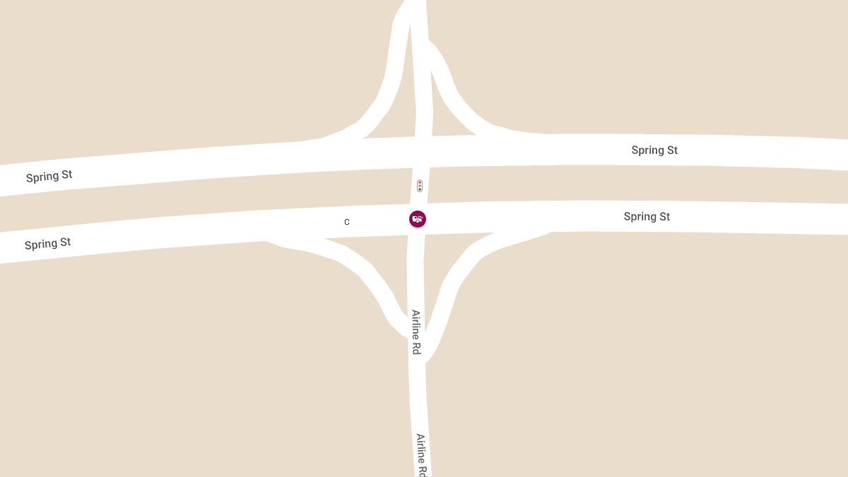 Injury Accident at Spring St & Airline Rd