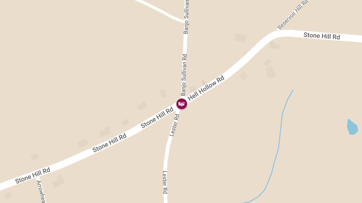 Injury Accident at Stone Hill Rd & Hell Hollow Rd