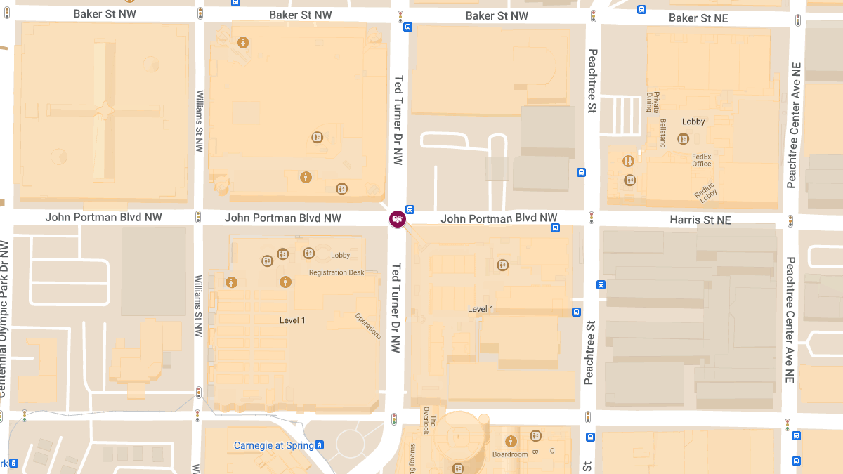 Injury Accident at Ted Turner Dr NW & John Portman Blvd