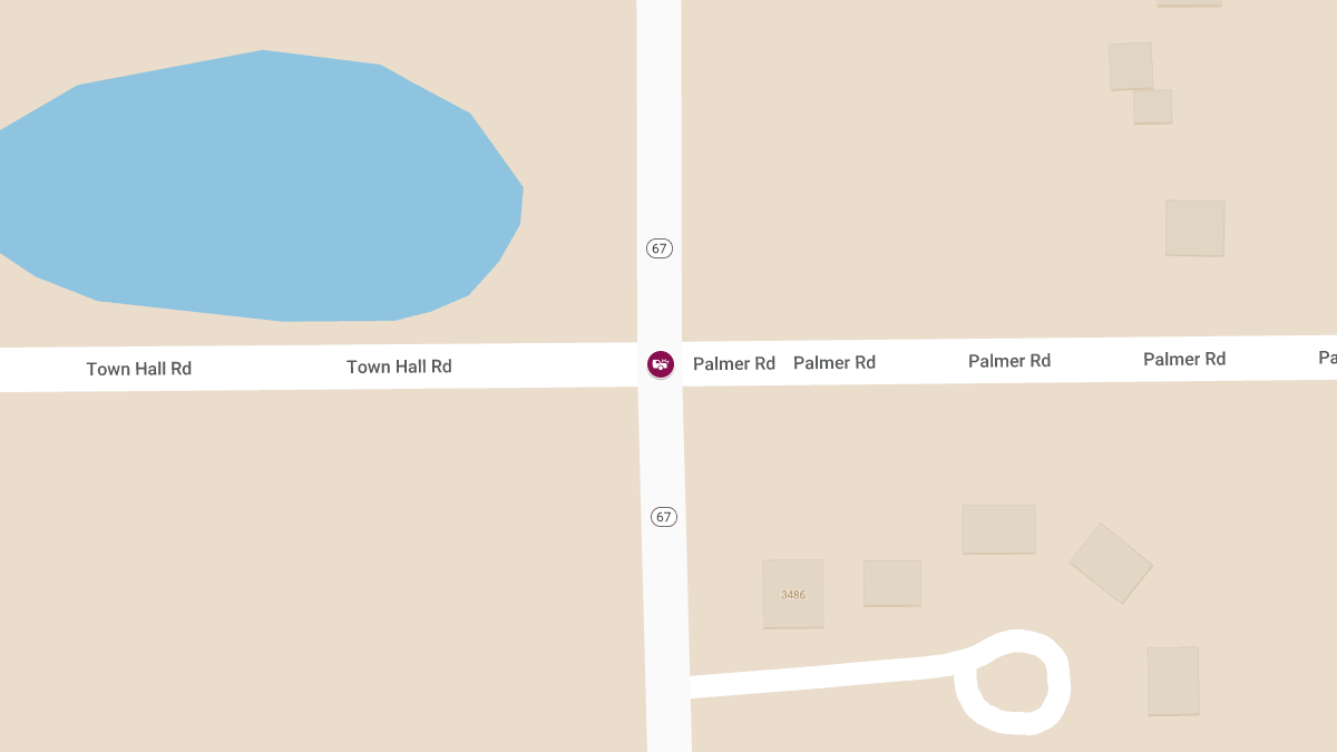 Injury Accident at Townhall Rd & Hwy 67