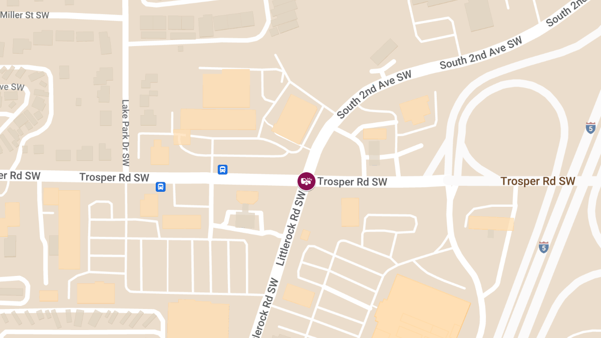 Injury Accident at Trosper Rd & Littlerock Rd