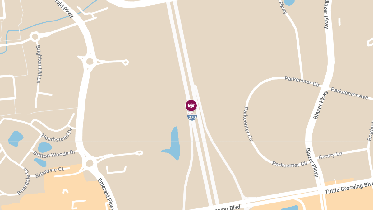 Injury Accident at Tuttle Crossing Entrance to I-270 South