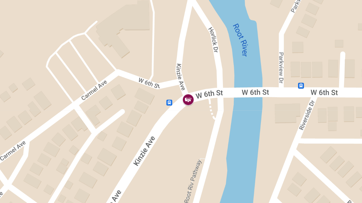 Injury Accident at W 6th St & Kinzie Ave