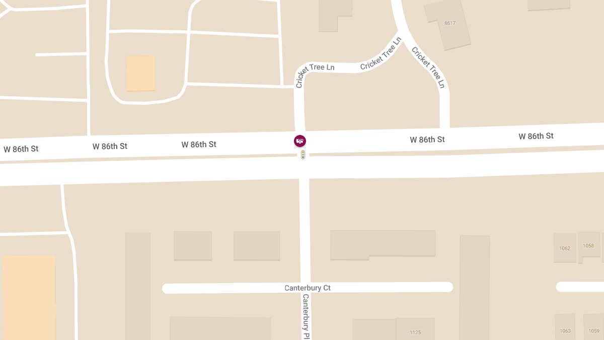 Injury Accident at W 86th St & Cricket Tree Ln