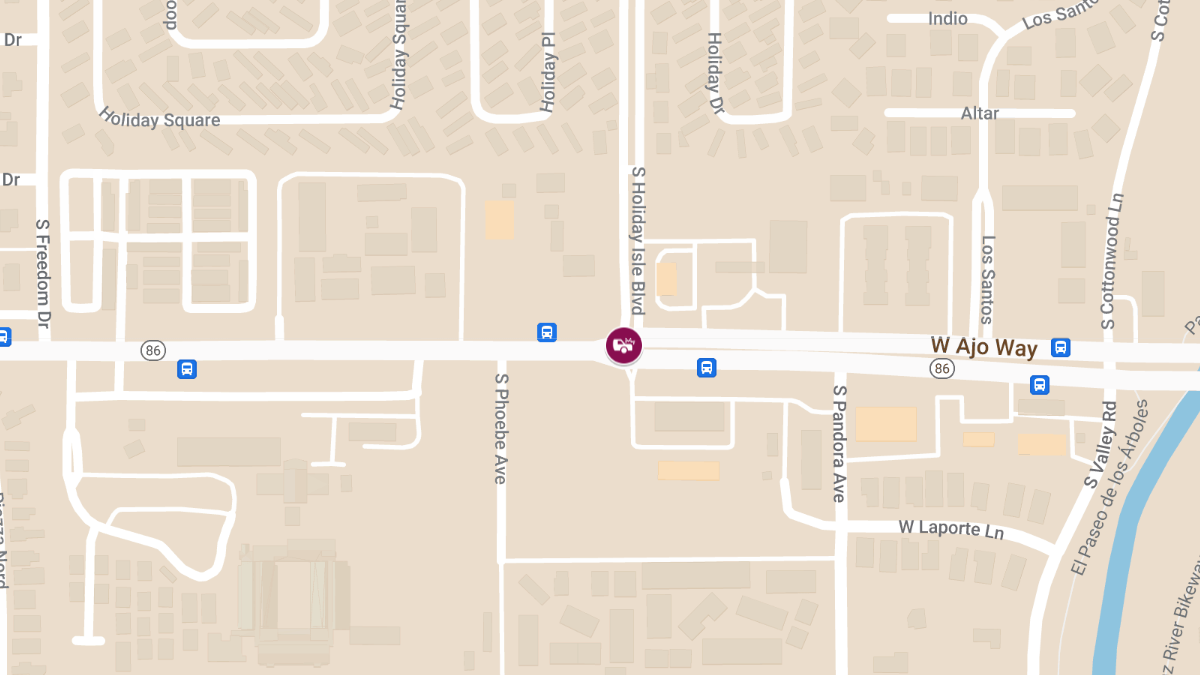 Injury Accident at W Ajo Way & S Holiday Isle Blvd