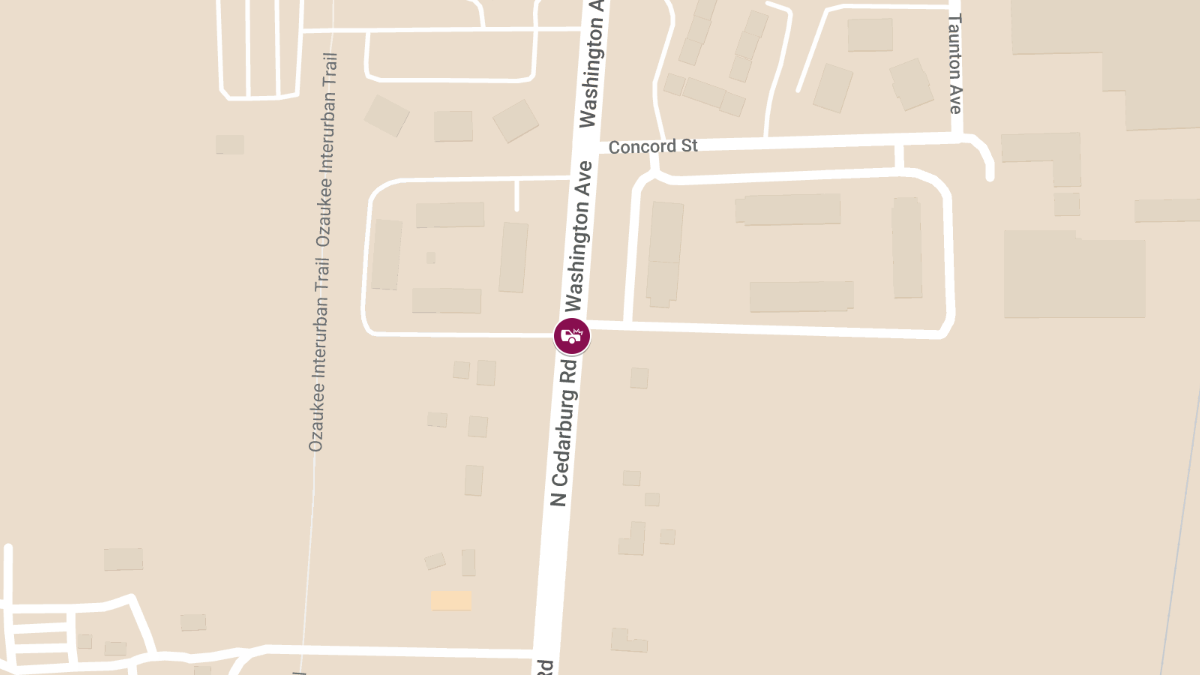 Injury Accident at Washington Ave and Carriage Dr