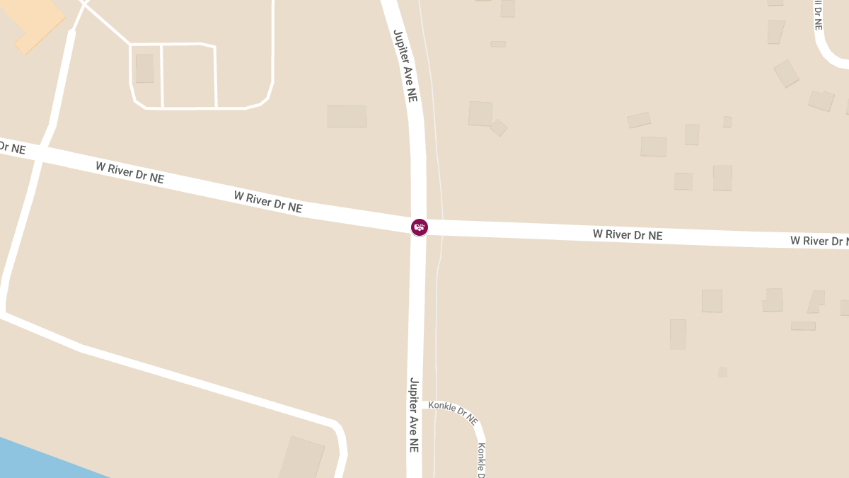 Injury Accident at West River Dr & Jupiter Ave
