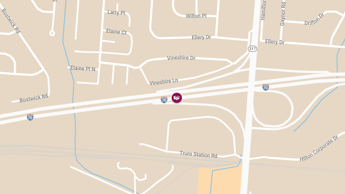 Injury Accident in the Median of I-70 Between I-270 and Hamilton Rd