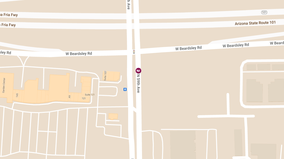 Injury Accident on 59th Ave South of Loop 101