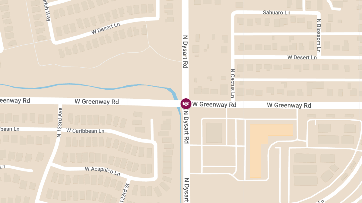 Injury Accident on Dysart Rd at Greenway Rd