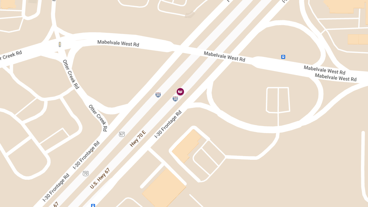 Injury Accident on EB I-30 near Exit 135