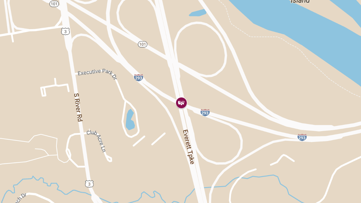 Injury Accident on Everett Turnpike North at the I-293 Split