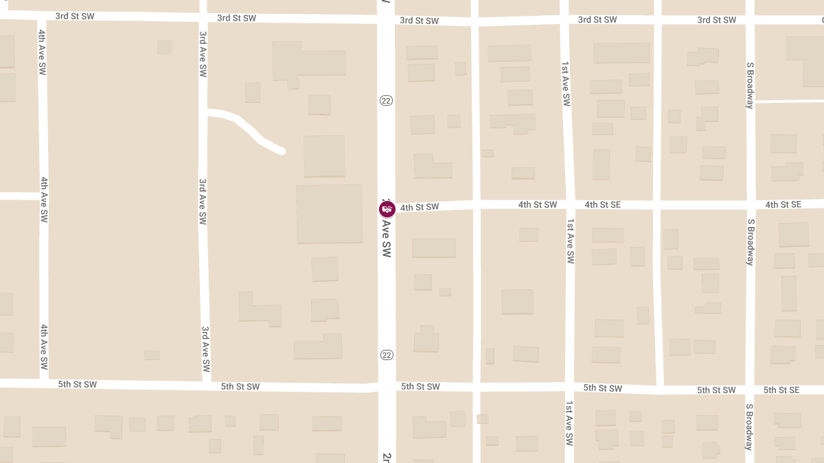 Injury Accident on Highway 22 at 4th St SW