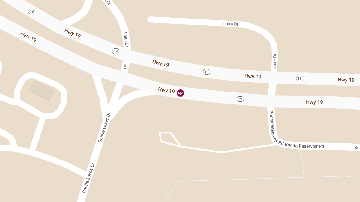 Injury Accident on Hwy 19 South at Bonita Lakes Dr