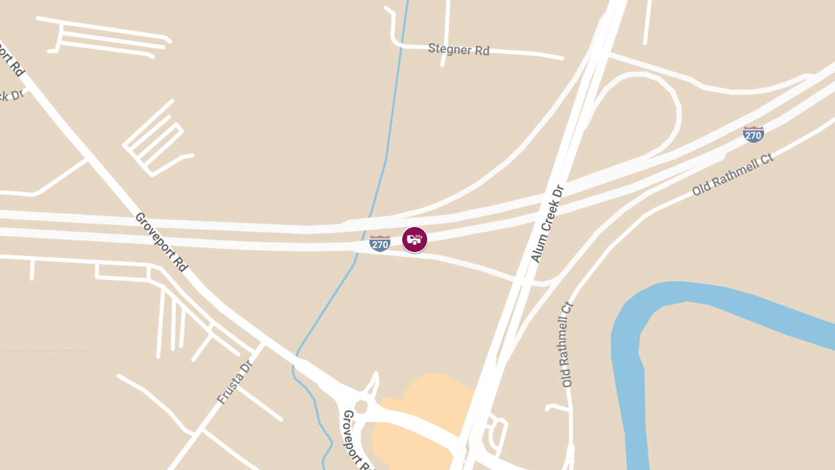 Injury Accident on I-270 E Before Alum Creek Dr