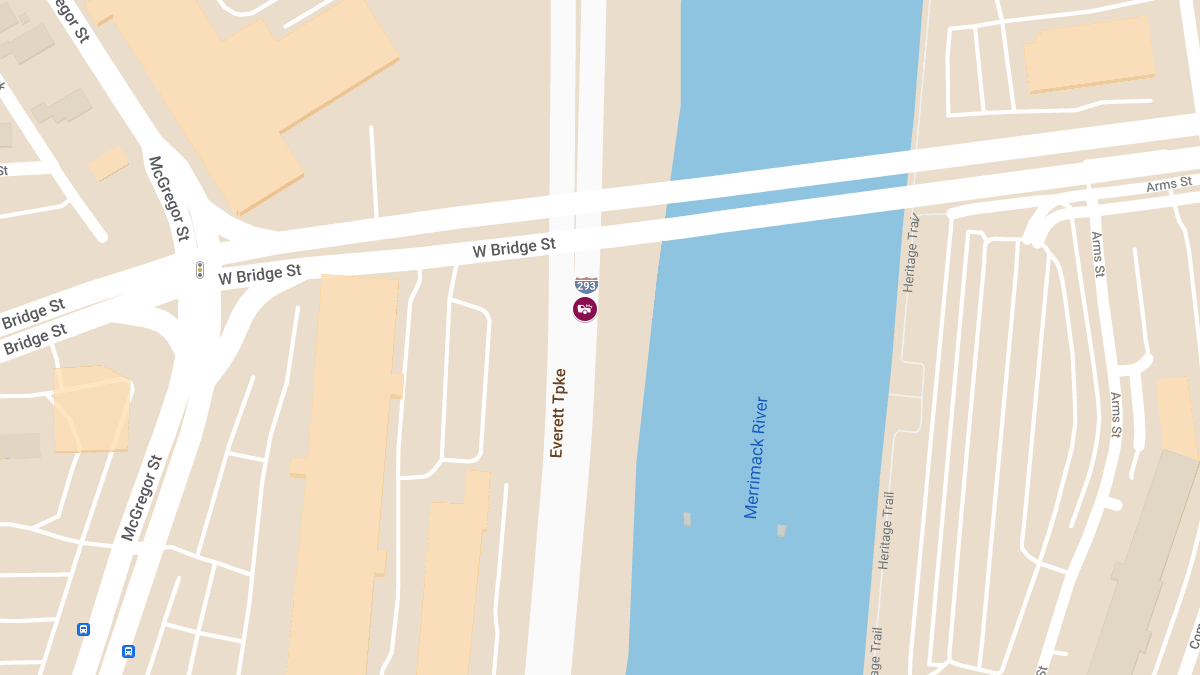 Injury Accident on I-293 North at MM 1.2