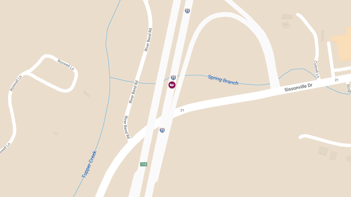 Injury Accident on I-77S