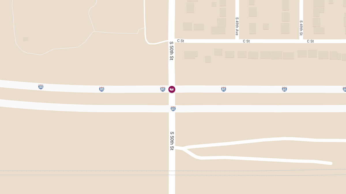 Injury Accident on I-80 WB at 50th St
