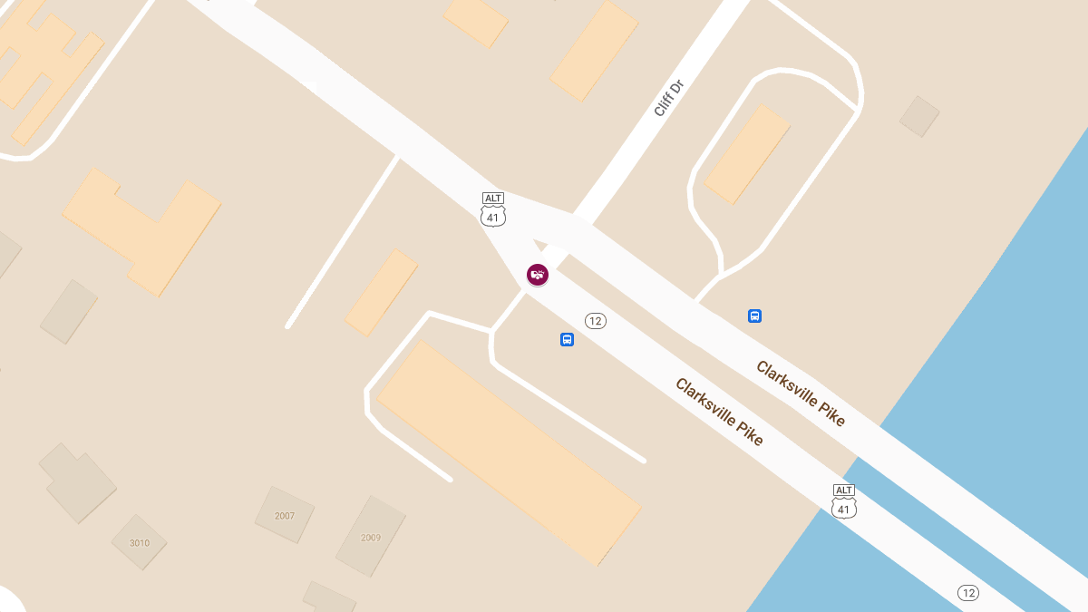 Injury Accident on Martin Luther King Bridge at Clarksville Pike