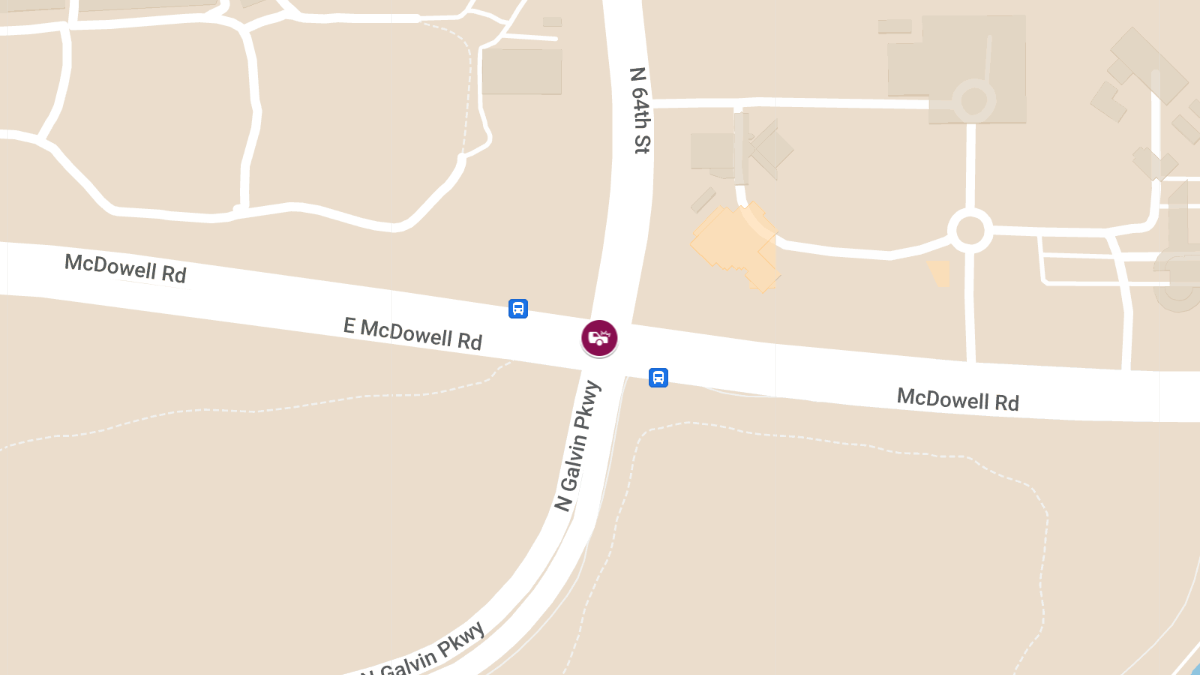 Injury Accident on McDowell Rd at N Galvin Pkwy/N 64th St